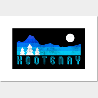 Kootenay national park retro vintage Posters and Art